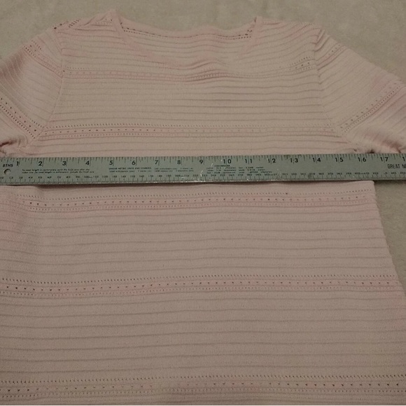 White House Black Marketlol Light Pink Textured Blouse - Picture 11 of 12